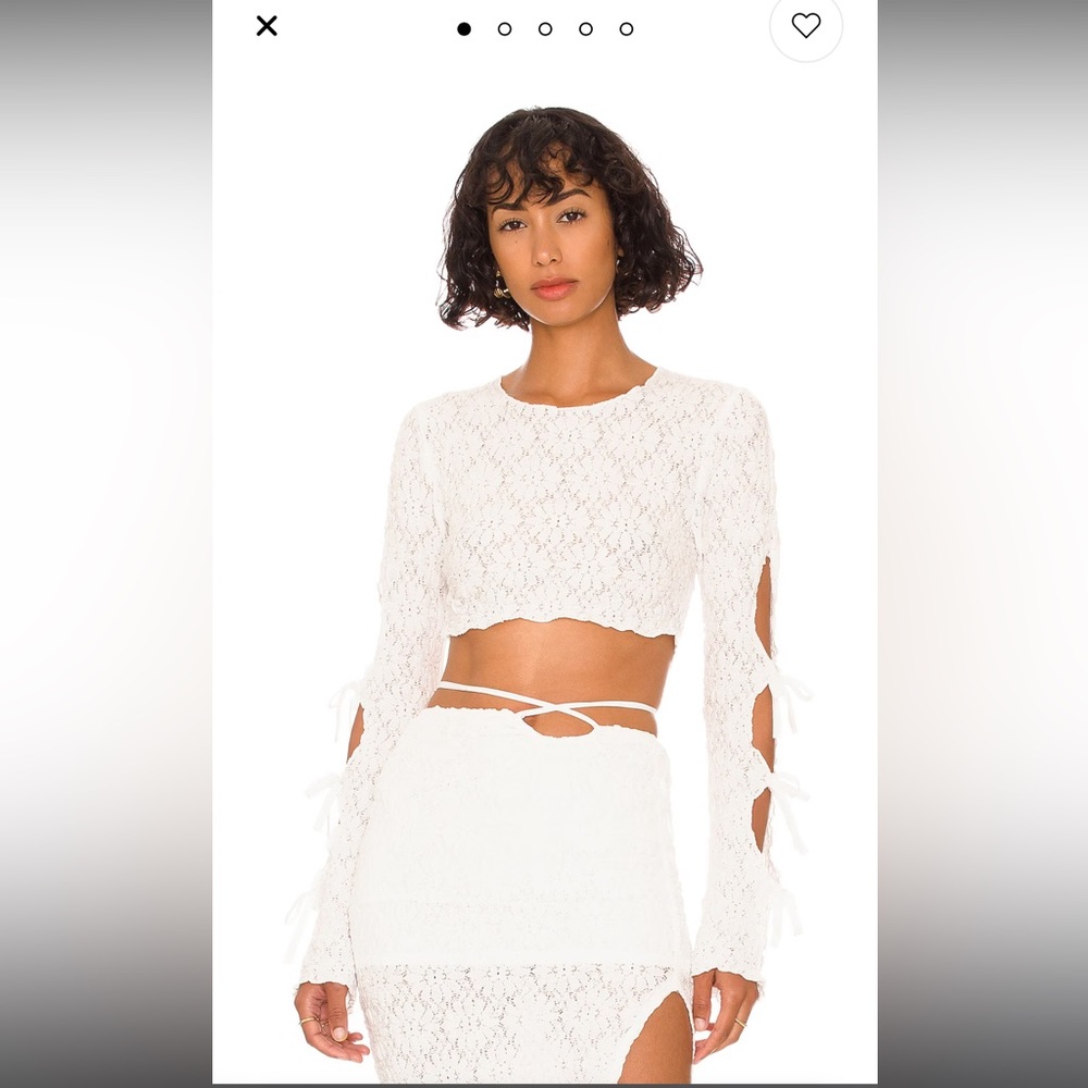 Dianne Crop Top in Ivory
Tularosa